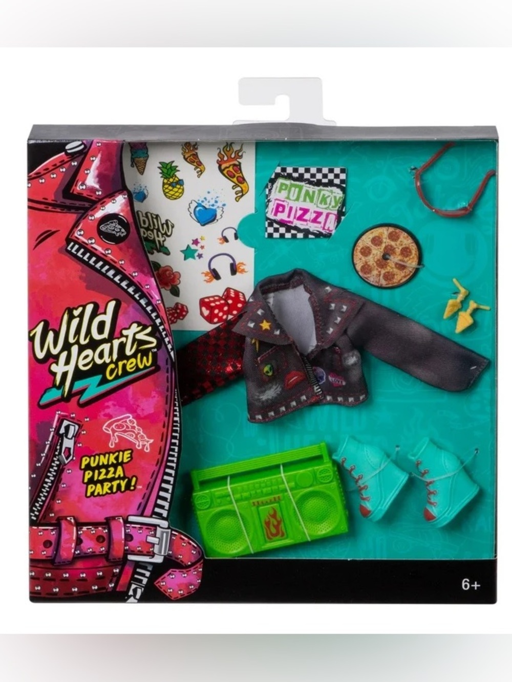Wild Hearts Crew Punkie Pizza Party Fashions 8-Piece Accessory Set NEW - HTF